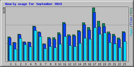 Hourly usage for September 2019